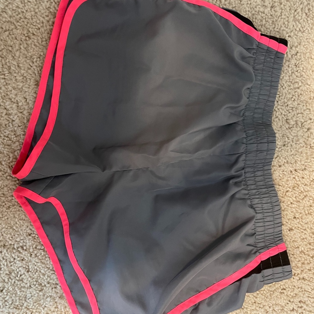 gray athletic shorts